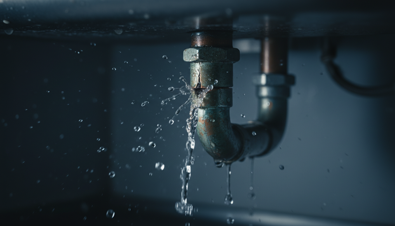 Plumbing problem - leaking pipe